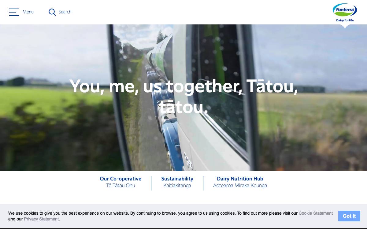 Fonterra Ki Tua Fund website preview