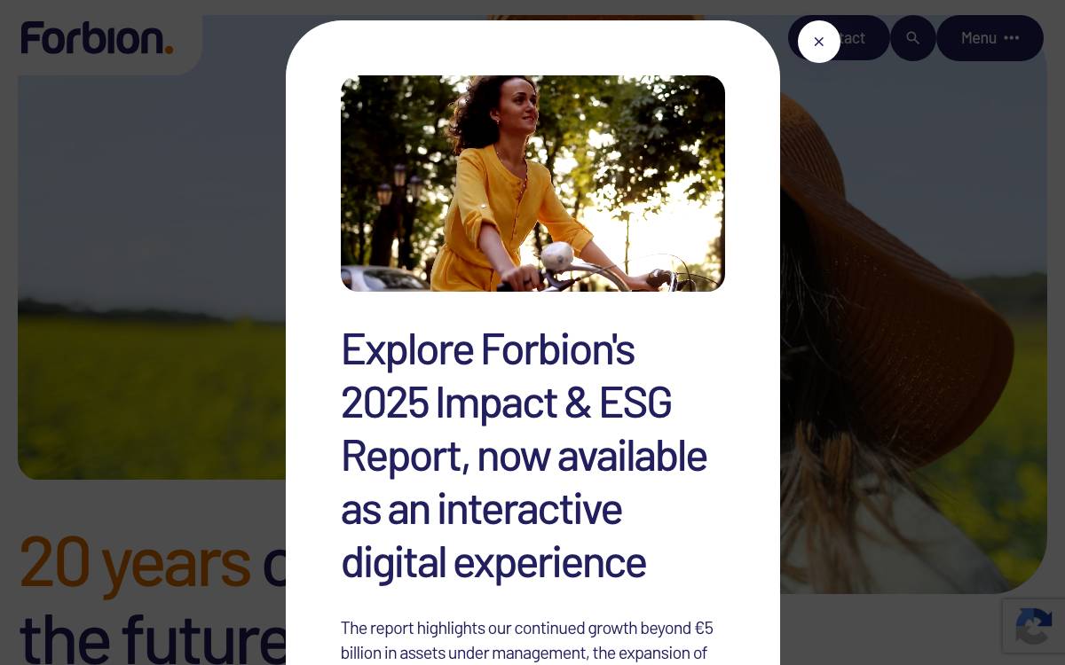 Forbion website preview