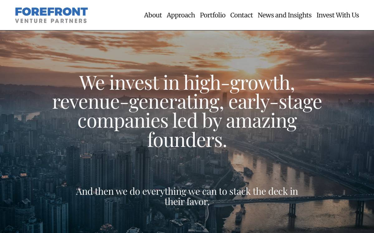 Forefront Venture website preview