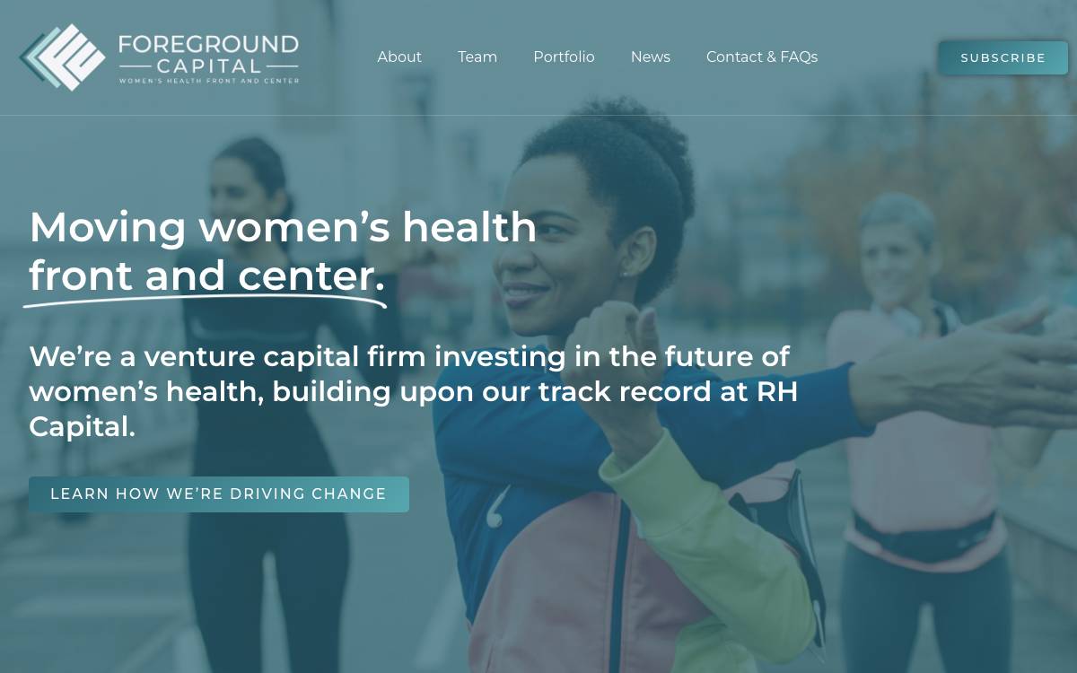 Foreground Capital website preview