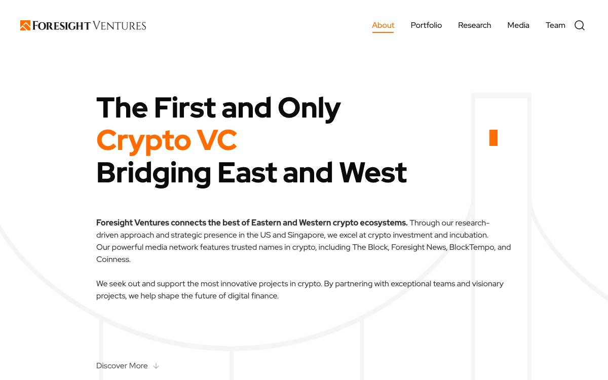 Foresight Ventures website preview