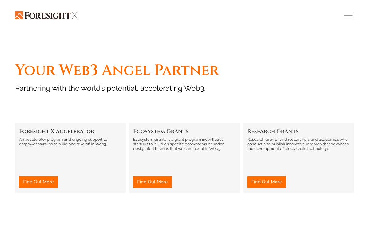 Foresight X website preview