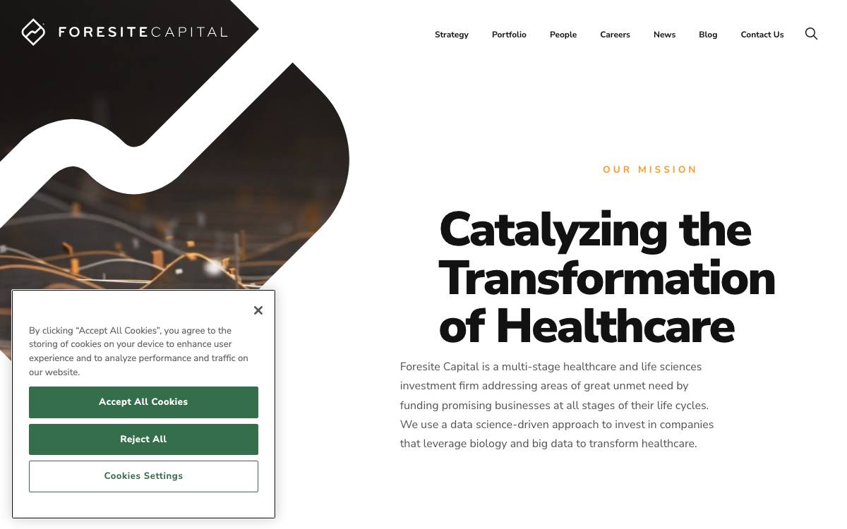 Foresite Capital website preview