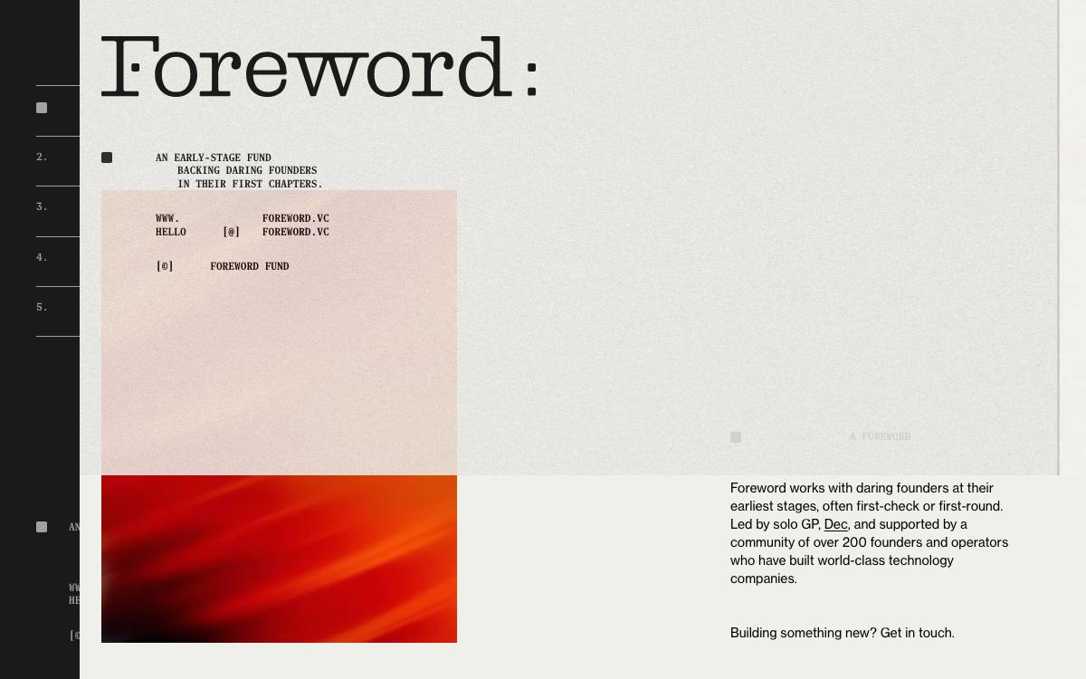 Foreword website preview