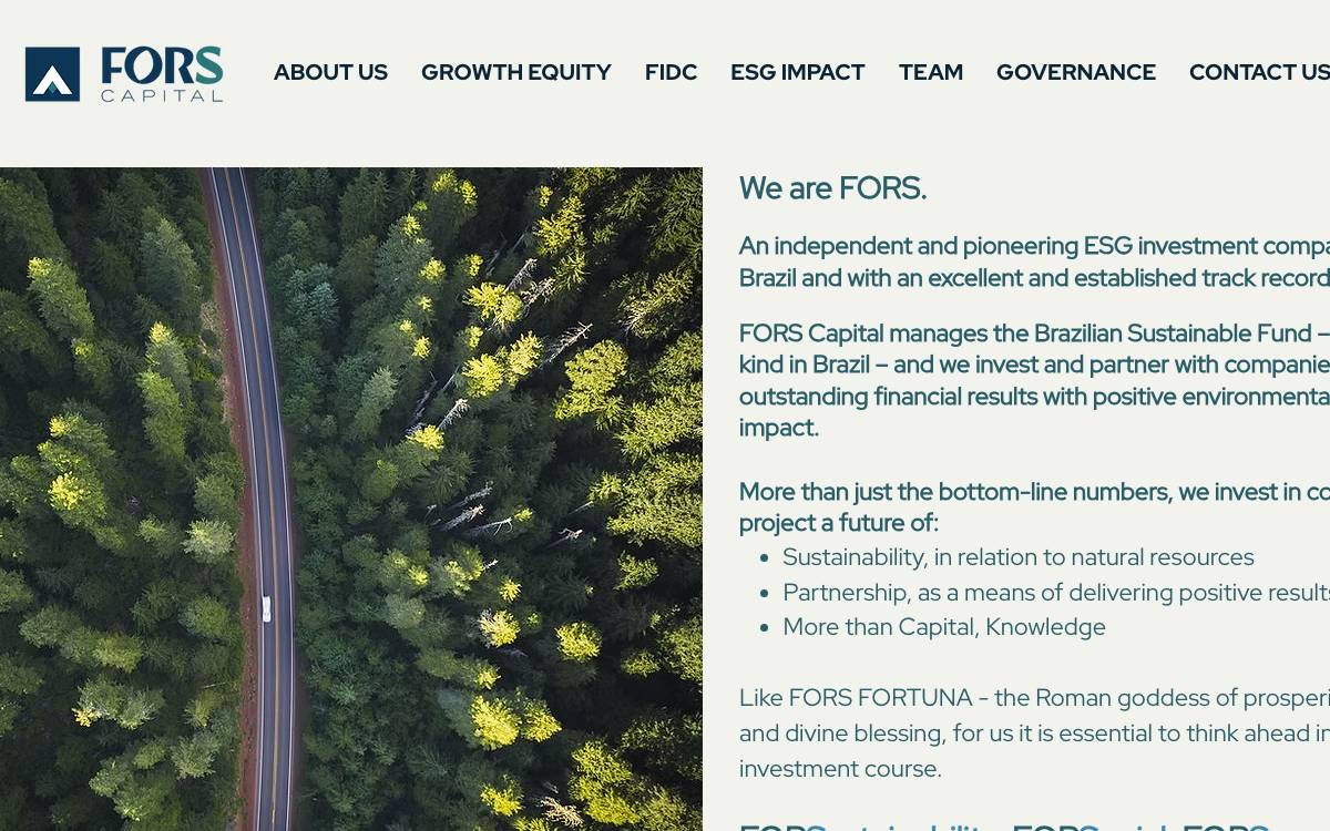FORS Capital website preview