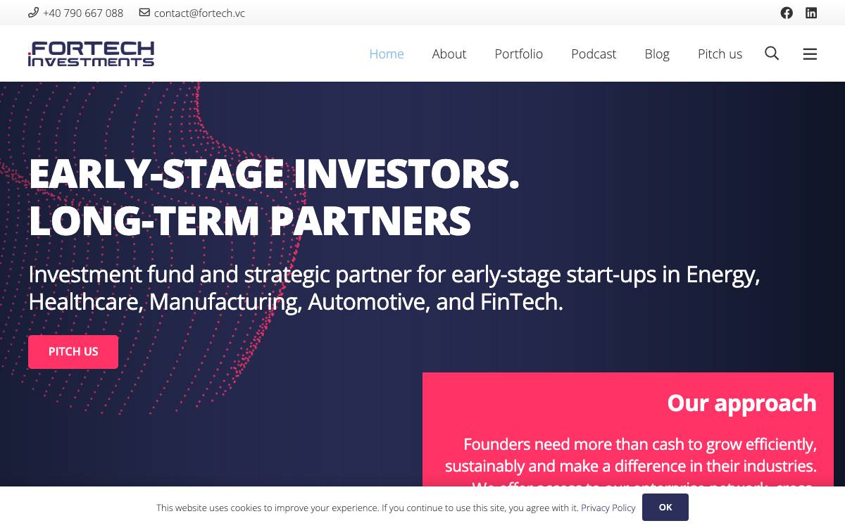 Fortech Investments website preview