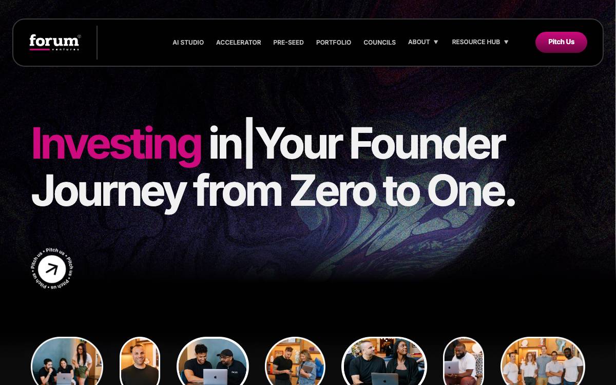Forum Ventures website preview