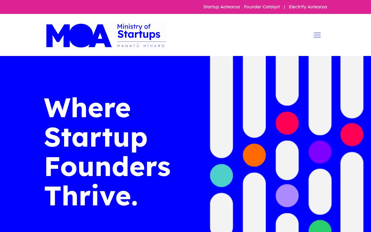 Founder Catalyst (Ministry of Awesome) website preview