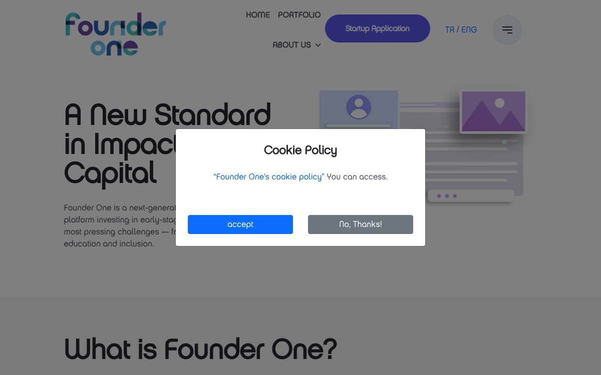 Founder One website preview
