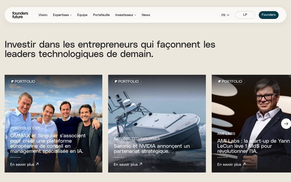 Founders Future website preview