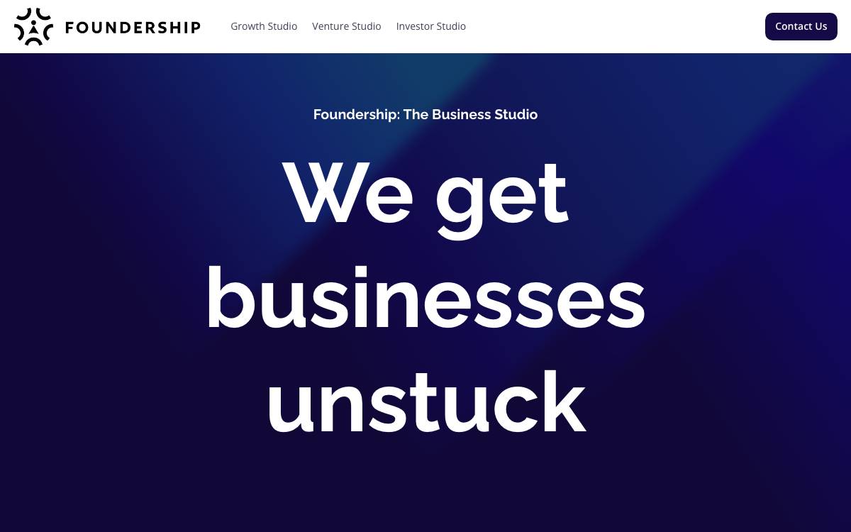 Foundership Ventures website preview