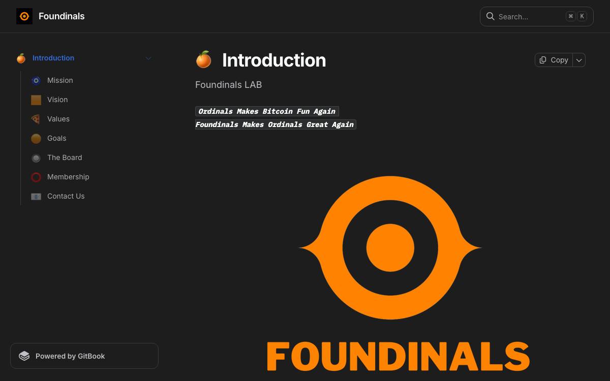 Foundinals Lab website preview