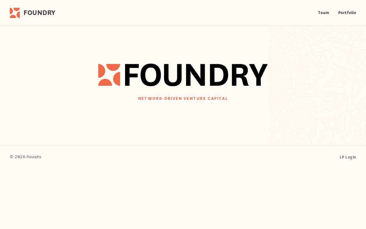 Foundry website preview