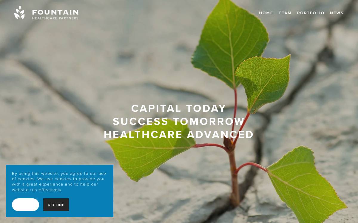 Fountain Healthcare Partners website preview