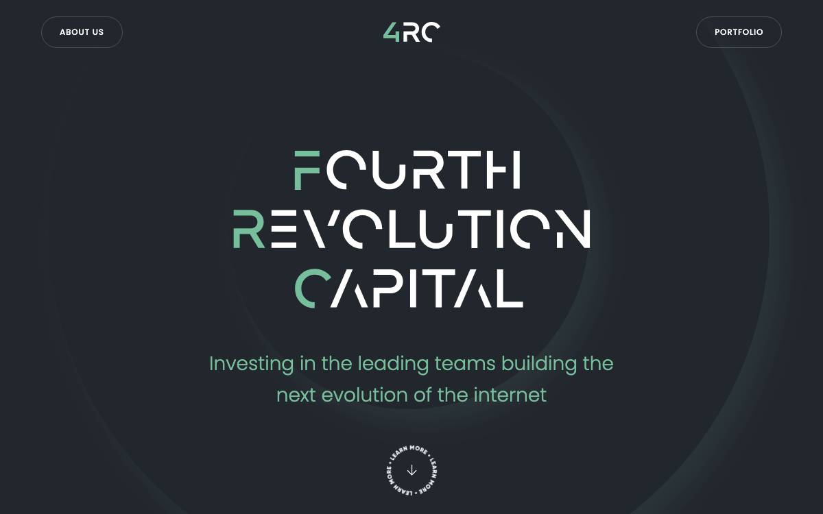 Fourth Revolution Capital (4RC) website preview