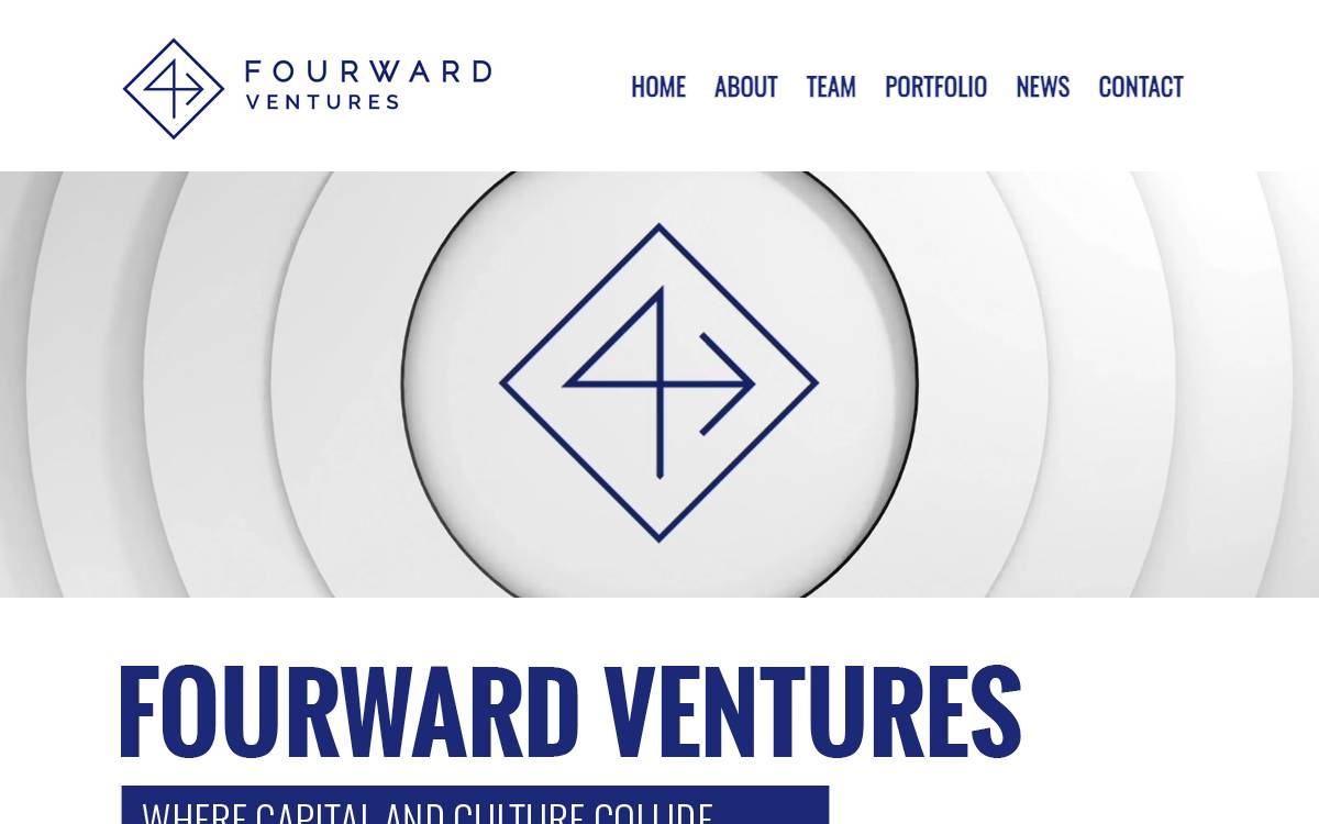 Fourward Ventures website preview