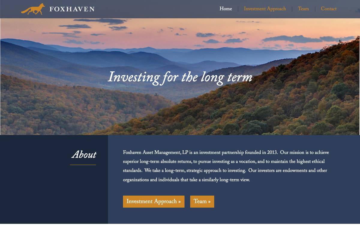Foxhaven website preview