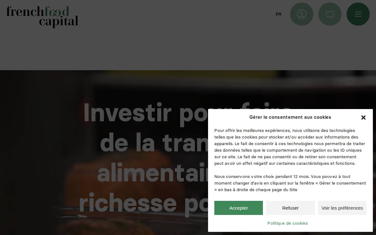 Frenchfood Capital website preview