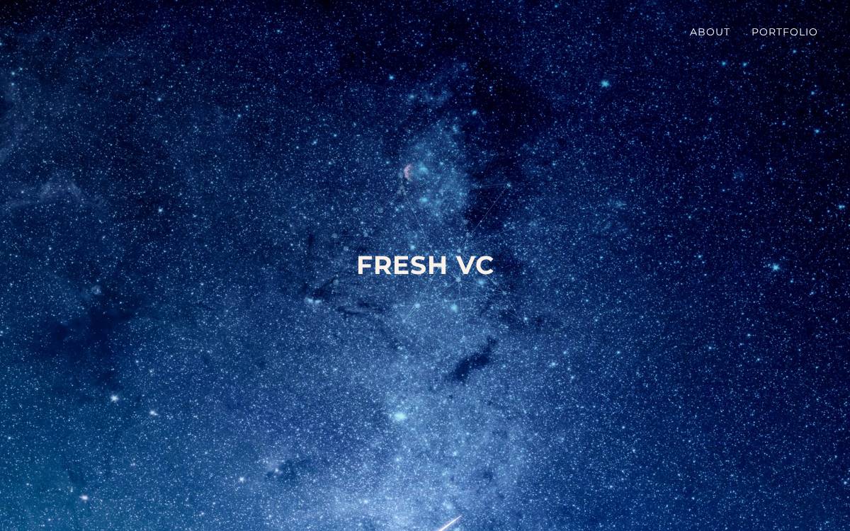 Fresh VC website preview