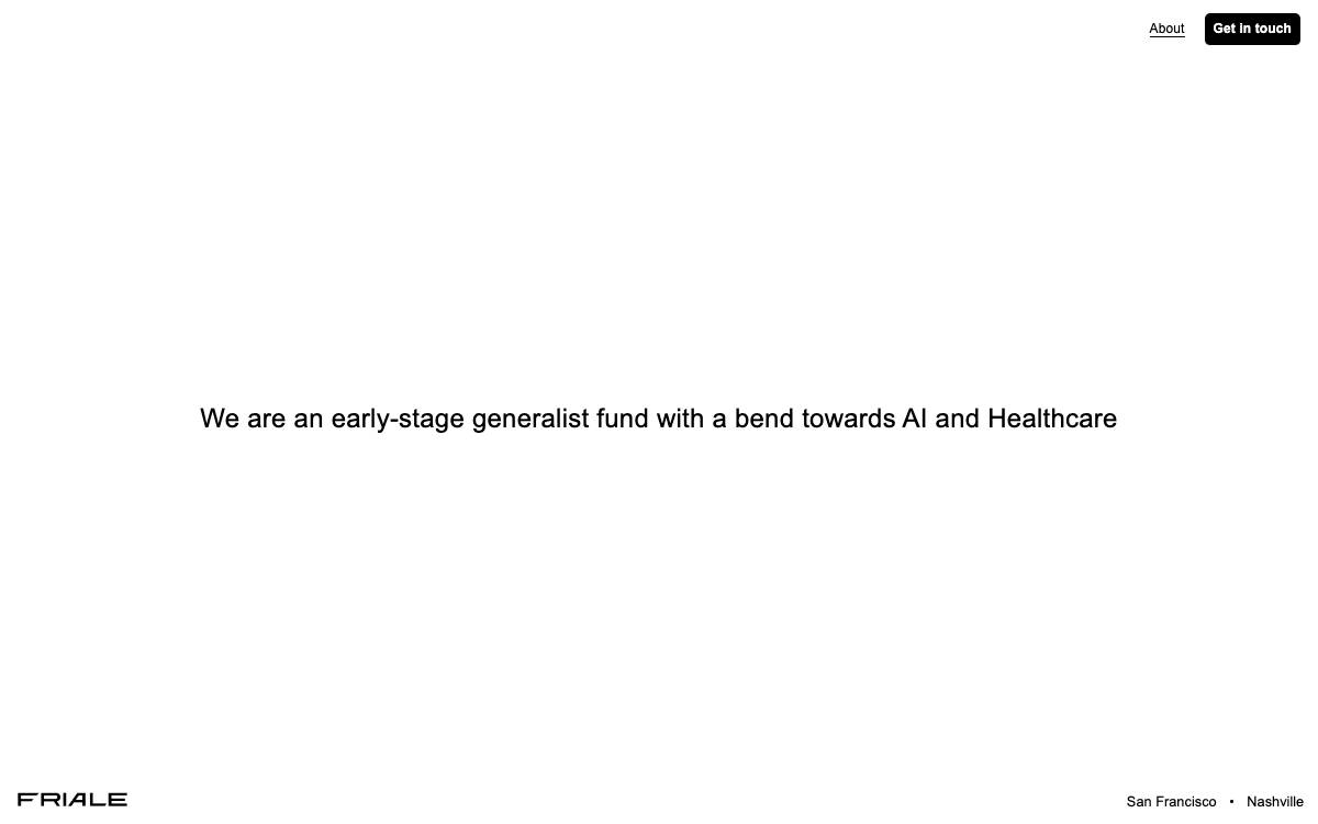 Friale website preview