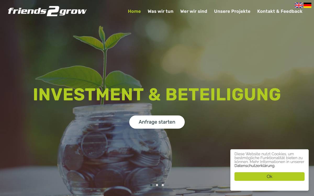 friends2grow GmbH website preview