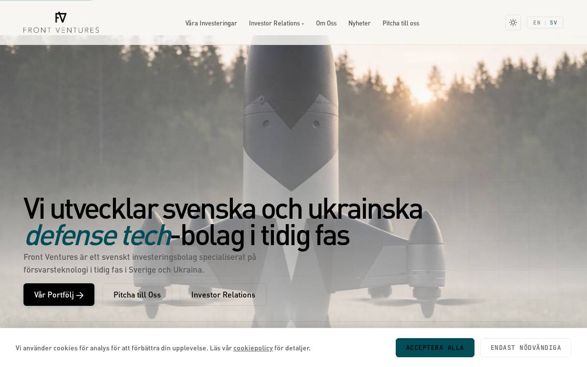 Front Ventures website preview