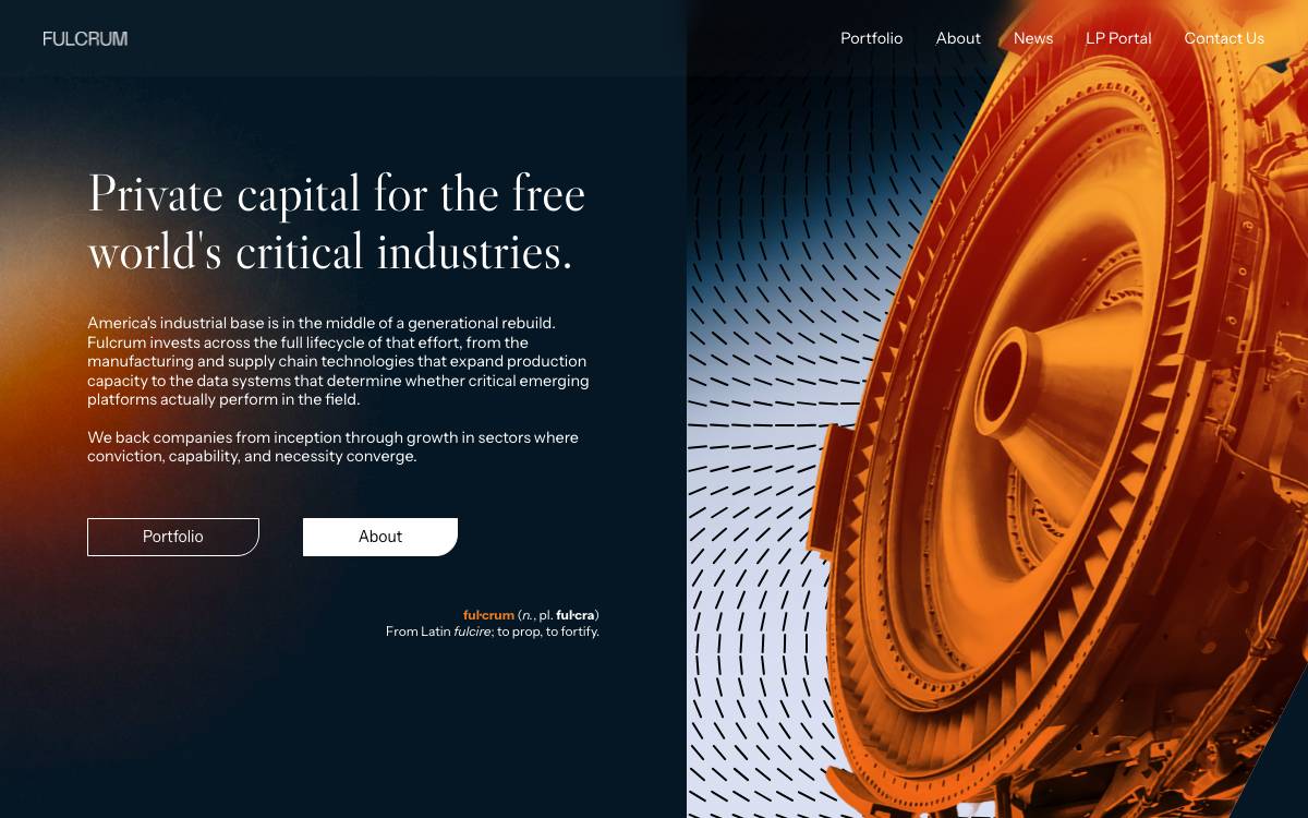 Fulcrum Venture website preview