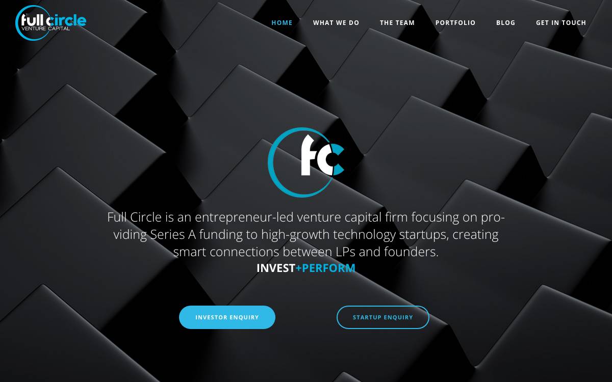 Full Circle Venture Capital website preview