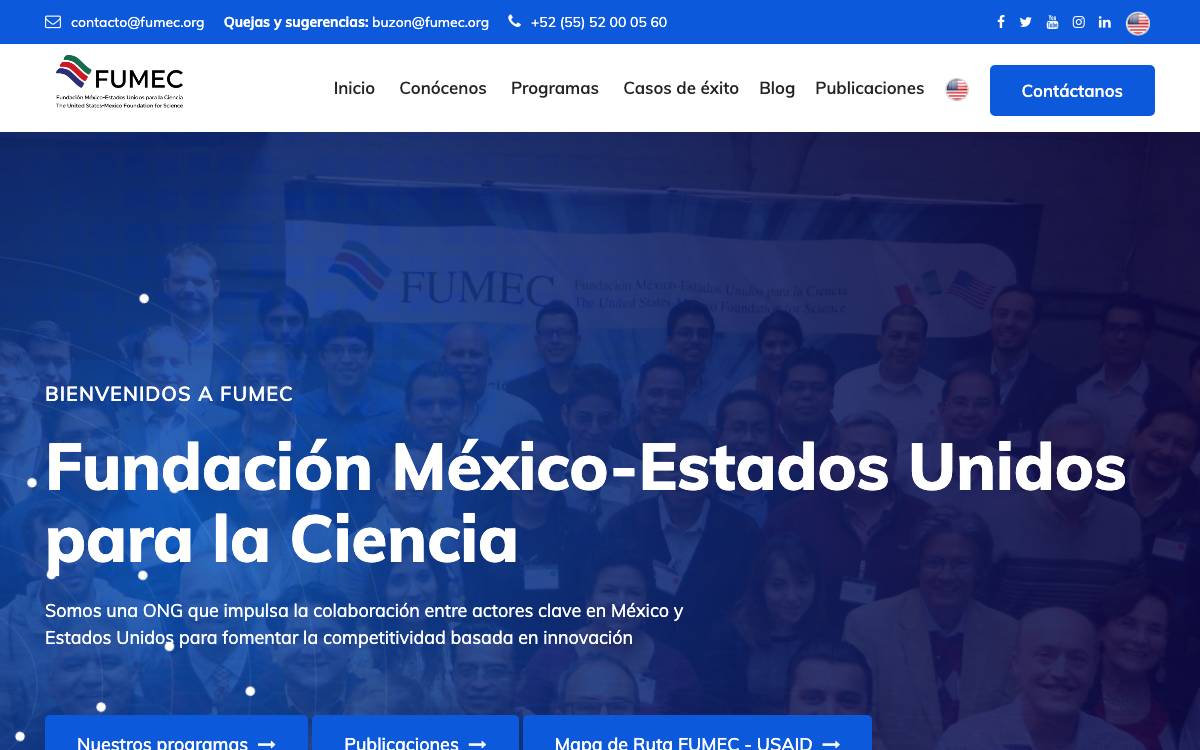 FUMEC website preview