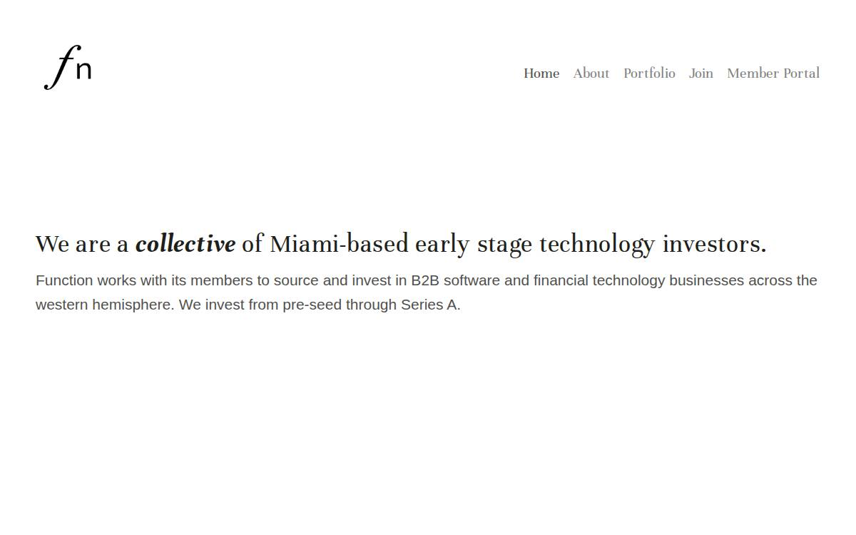 Function Ventures website preview