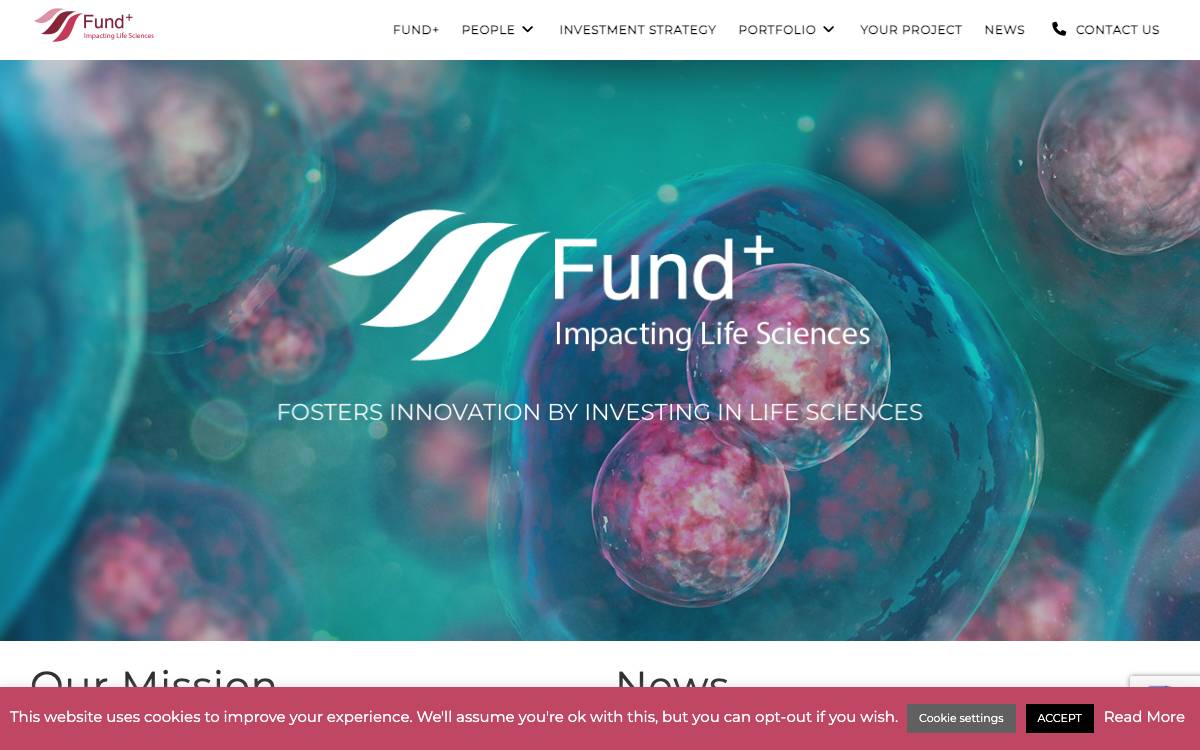 Fund+ website preview