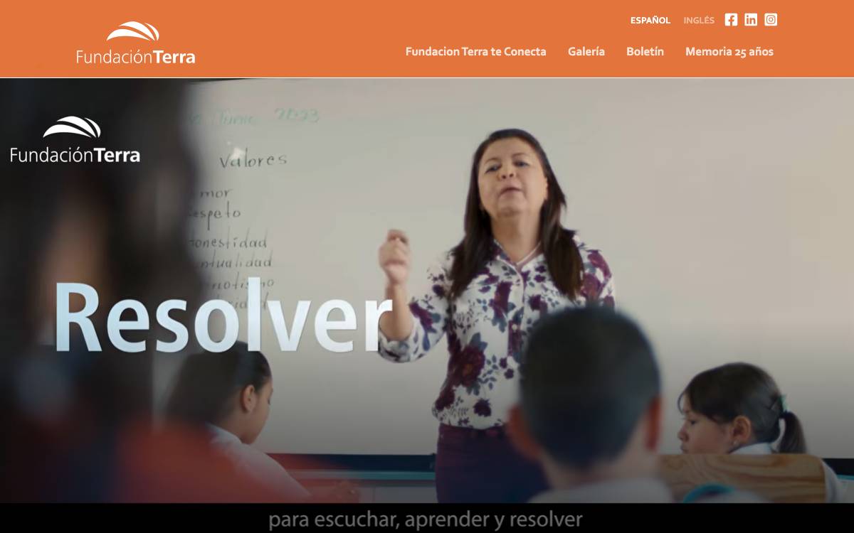 Fundación Terra website preview