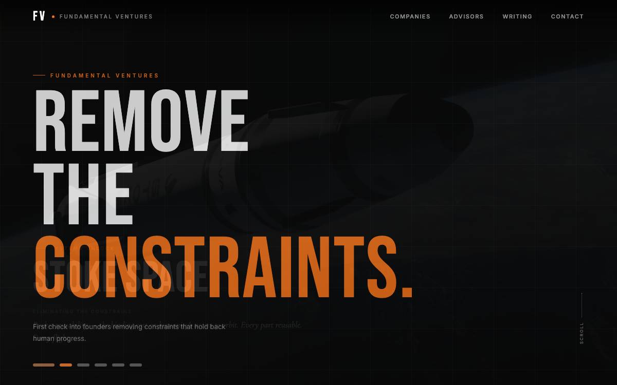 Fundamental Ventures website preview