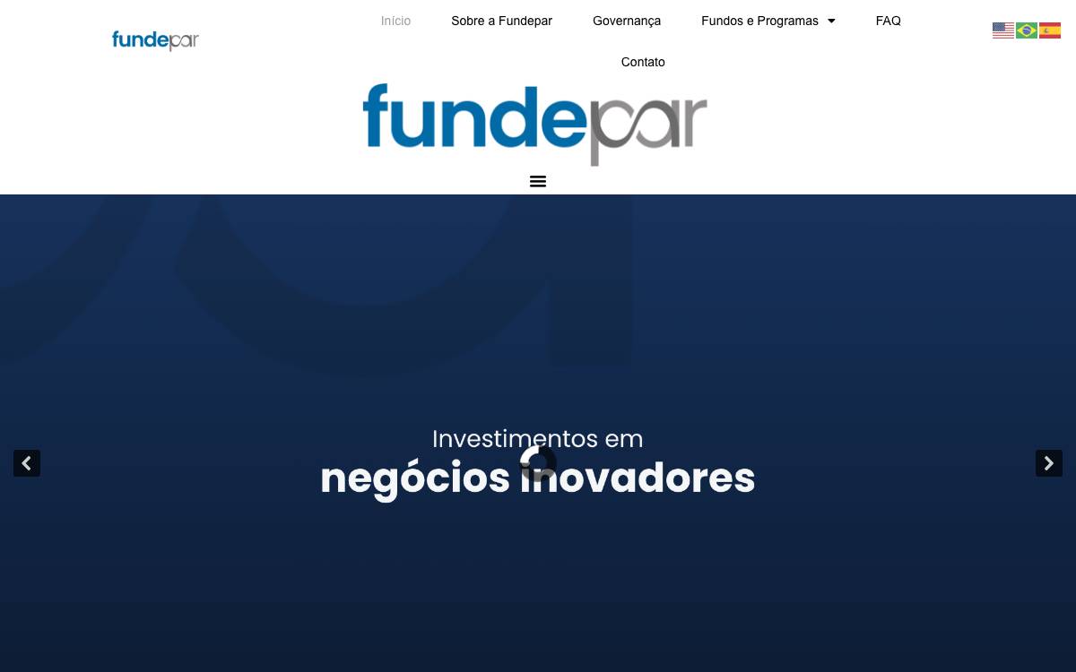 FUNDEPAR website preview