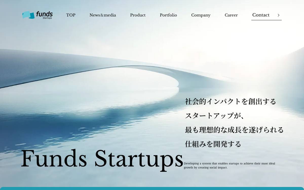 Funds Startups website preview