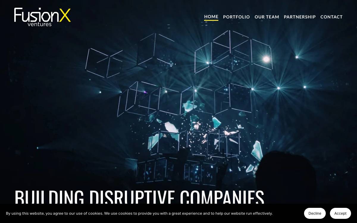 FusionX Ventures website preview