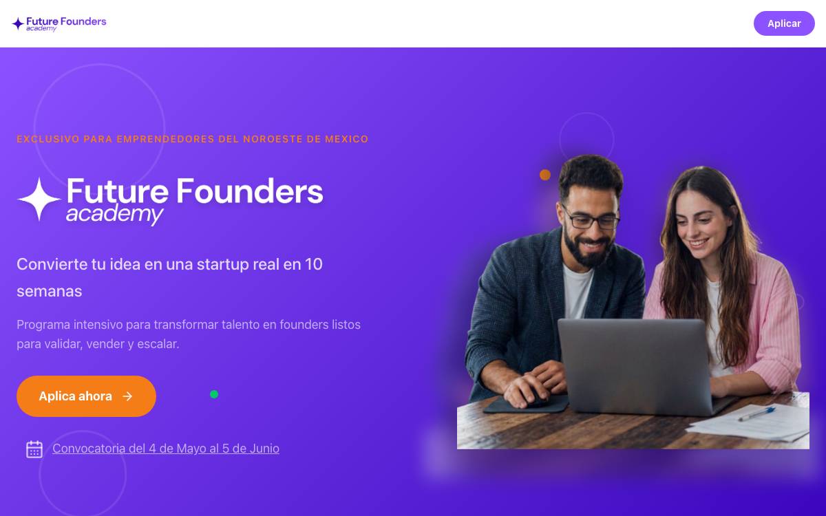 Future Founders Academy website preview