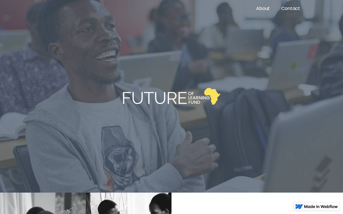 Future of Learning Fund website preview