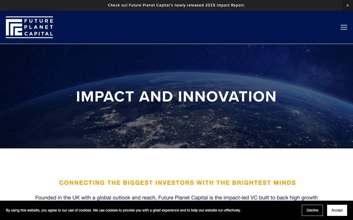 Future Planet Capital website preview