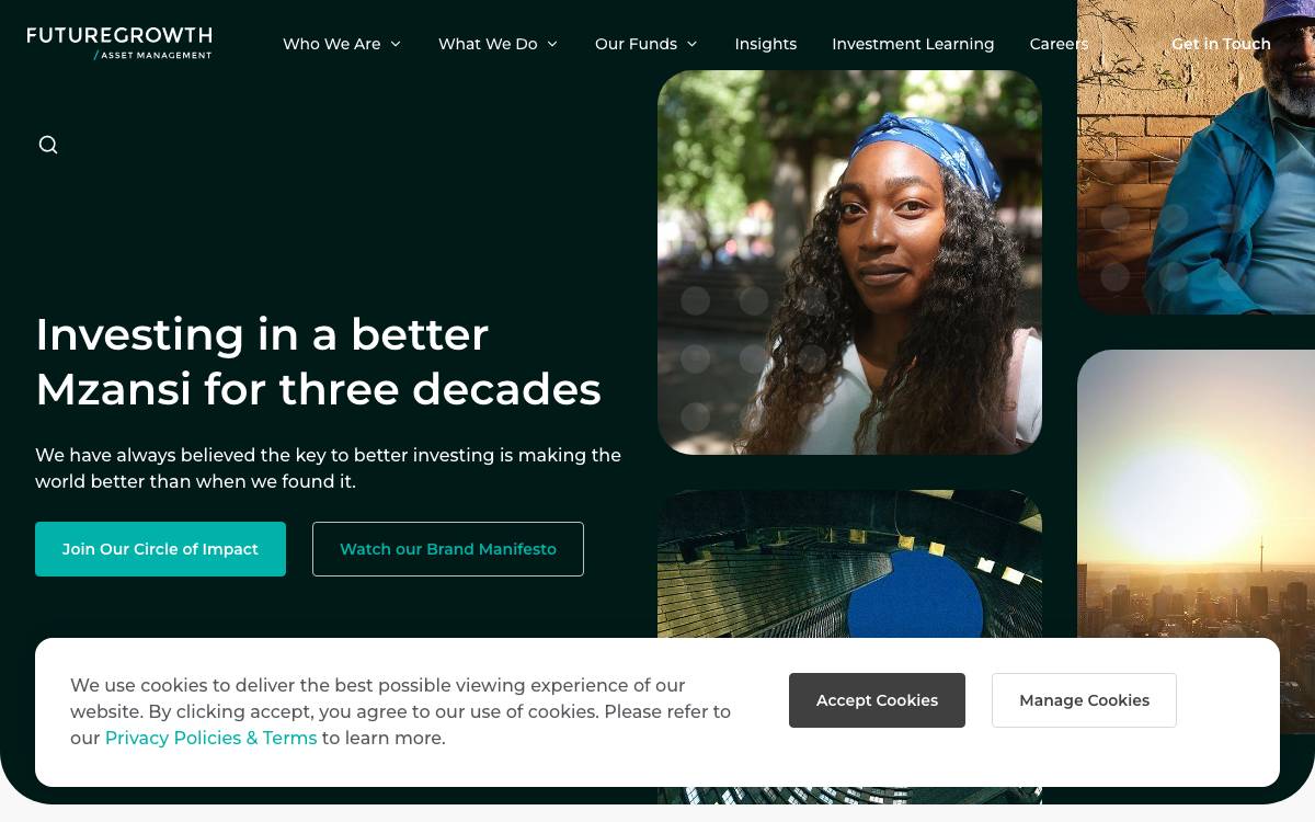 Futuregrowth Asset Management website preview