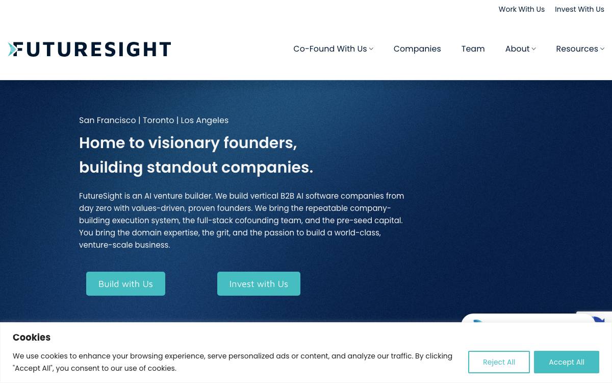 Futuresight website preview