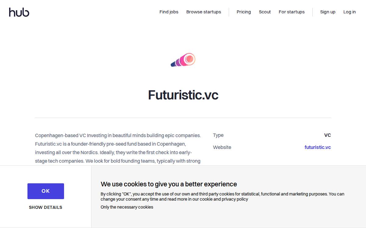 Futuristic.VC website preview