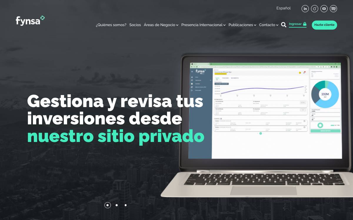FYNSA Private Capital website preview