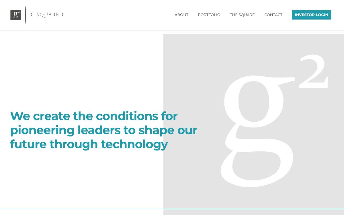 G Squared website preview
