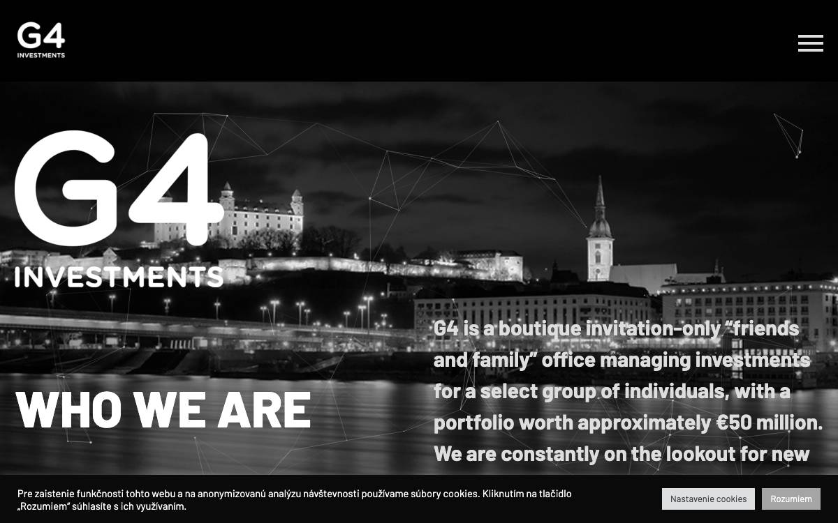 G4 Investments website preview