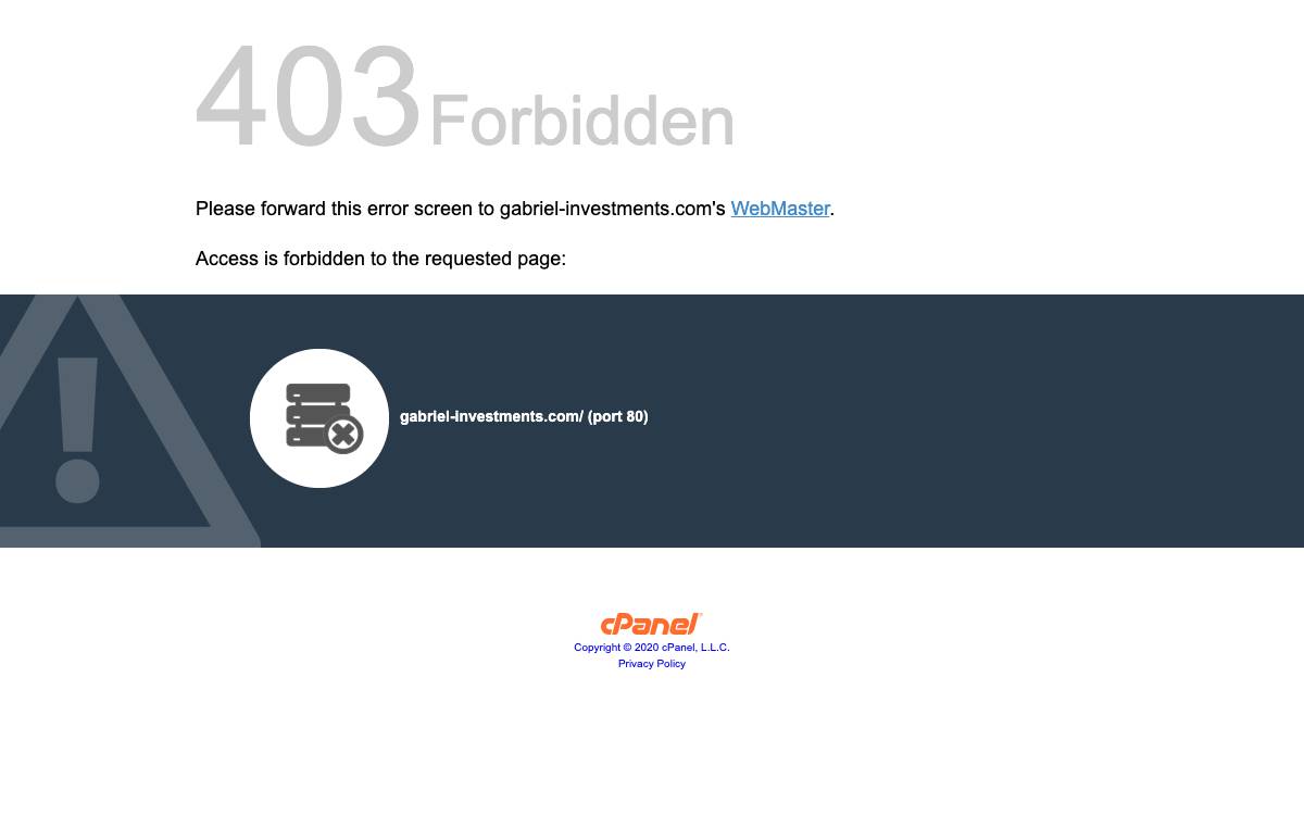 Gabriel Investments website preview