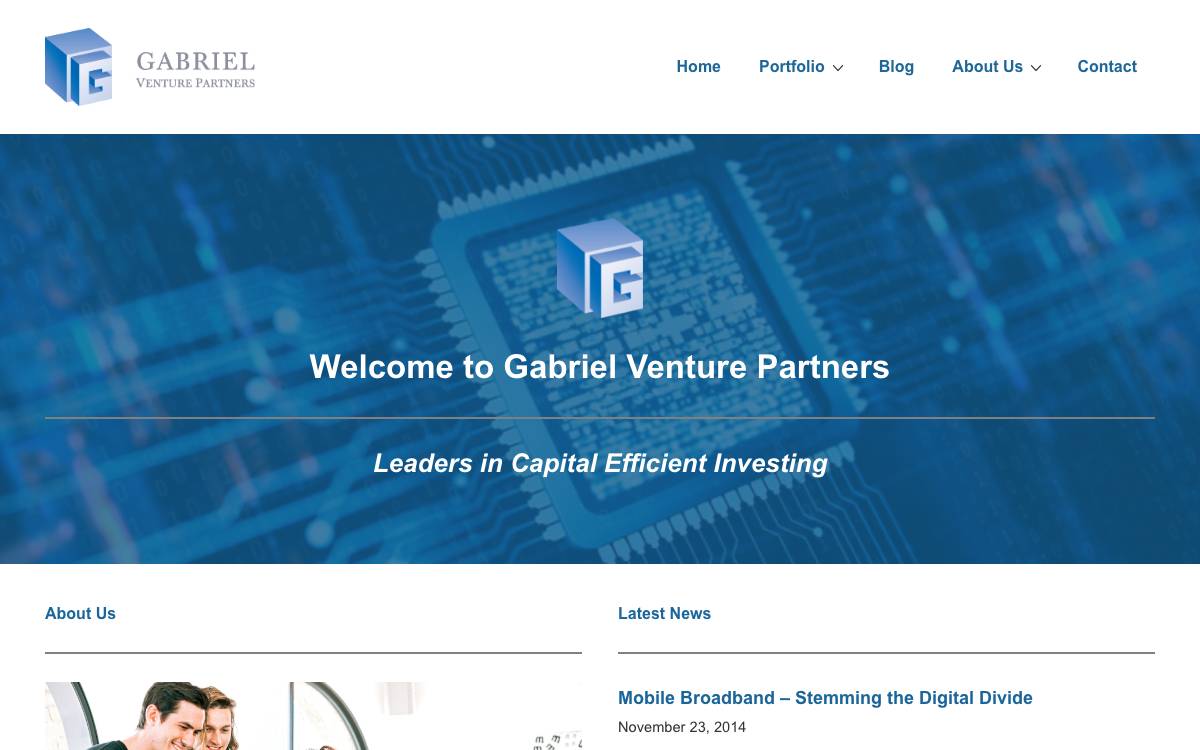 Gabriel Venture Partners website preview