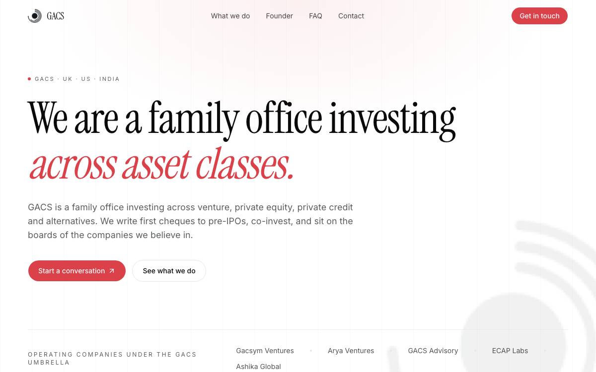 GACS website preview
