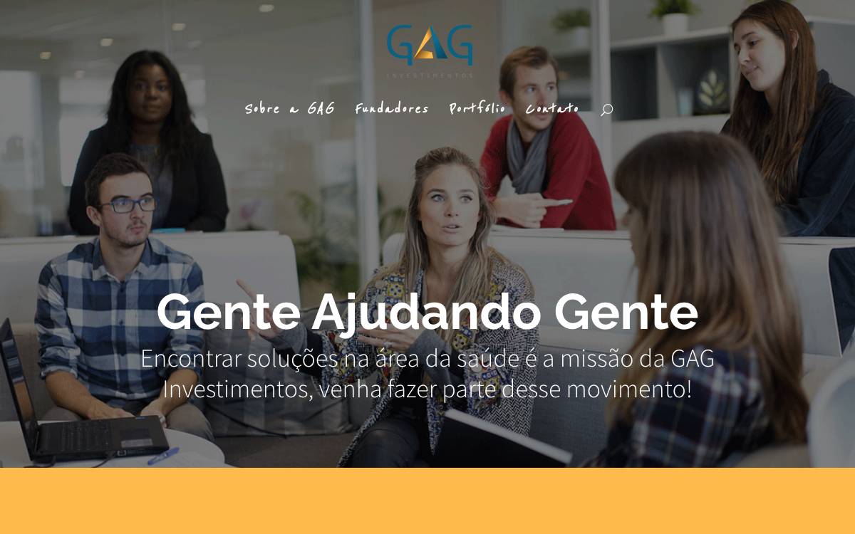 GAG Investimentos website preview
