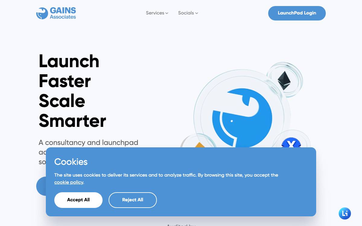 Gains Associates website preview